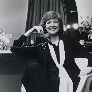 Cilla Black in her dressing room before her performance at the Coventry Theatre in "