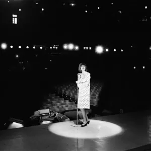 Cilla Black, at the London Palladium. 8th May 1964