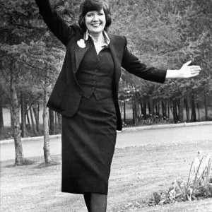 Cilla Black at Gosforth Park Hotel Print, May 1978