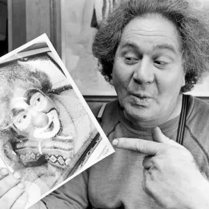 Rare 1983 Print of Barney Without Clown Make-Up Rare 1983 Print of Barney Without Clown Make-Up