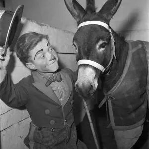 Vintage Circus Performers Print, December 1948 Vintage Circus Performers Print, December 1948