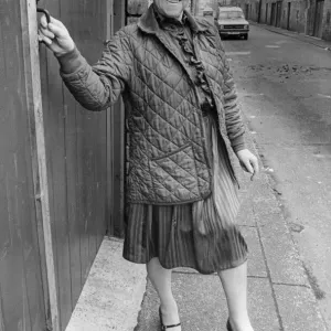 Cissie Charlton, mother of Bobby and Jack Charlton, in a 1983 print