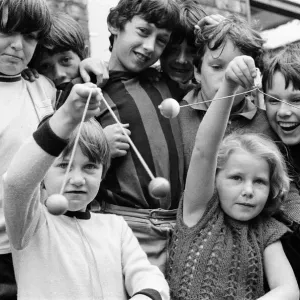 Clackers craze hits Teesside. 1971 Clackers craze hits Teesside. 1971
