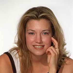 Claire Goose actress at BBC Autumn Launch August 1997 from medical drama Casualty