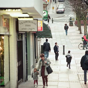 Clarence Place in Newport, South Wales, 27th February 1997