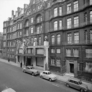 Claridges hotel in Central London. Circa 1960