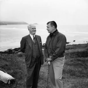 Clark Gable Print, Newquay Golf Course, June 1952 Clark Gable Print, Newquay Golf Course, June 1952