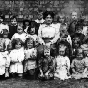 Print of 1916 St Sebastians School Class in Manchester Print of 1916 St Sebastians School Class in Manchester
