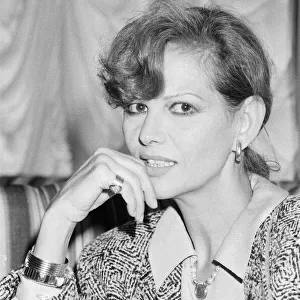 Claudia Cardinale, Italian actress in London to promote her latest film, History