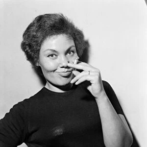 Cleo Laine pictured during a rehearsal of "No Love Left". 4th September 1958