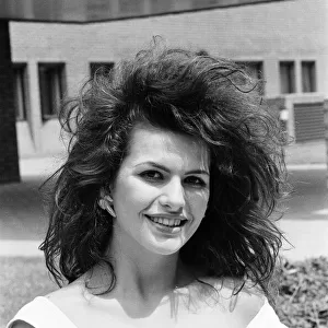 Cleo Rocos, Actress, pictured outside Southwark Crown Court, London, 21st June 1984