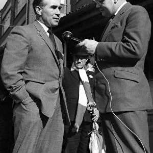 Cliff Michelmore: Alf Ramsey is interviewed after Ipswich town had won the 1st division