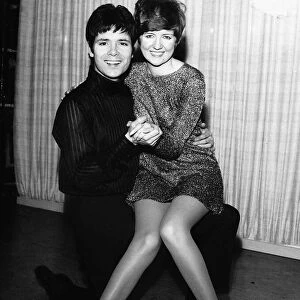 Cliff Richard Actor / Singer with Cilla Black sitting on his knee