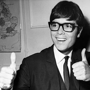 Cliff Richard Actor / Singer giving the thumbs up sign