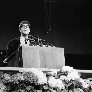 Cliff Richard attends the Billy Graham service at Earls Court. 16th June 1966 Cliff Richard attends the Billy Graham service at Earls Court. 16th June 1966