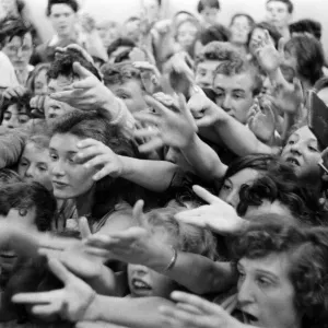 Cliff Richard at the Girls and Boys exhibition. 18th August 1959 Cliff Richard at the Girls and Boys exhibition. 18th August 1959