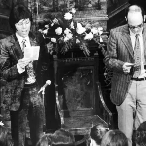 Cliff Richard and Bill Latham Print 7th March 1971