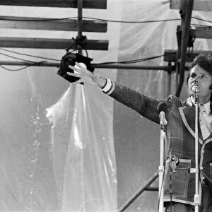 Cliff Richard performing at the Jesus Festival in Hyde Park, London. 1st September 1972