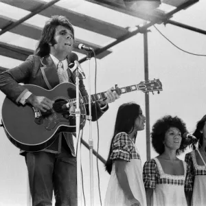 Cliff Richard performing at the Jesus Festival in Hyde Park, London. 1st September 1972 Cliff Richard performing at the Jesus Festival in Hyde Park, London. 1st September 1972