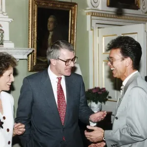 Cliff Richard with Prime Minister John Major and his wife Norma Major - January 1991 Cliff Richard with Prime Minister John Major and his wife Norma Major - January 1991