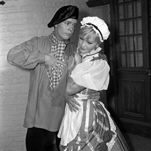 Cliff Richard singer / actor July 1962 with Jacqueline Daryl on the set of the film