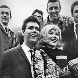 Cliff Richard with Susan Hampshire and the rest of the instrumental group The Shadows