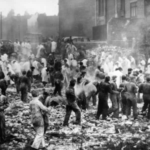 Liverpool University Flour Battle Print, 13th June 1957 Liverpool University Flour Battle Print, 13th June 1957