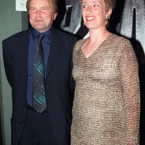 Clive Anderson Tv presenter & wife Jane in August 1997 at the film premiere of Mr Bean