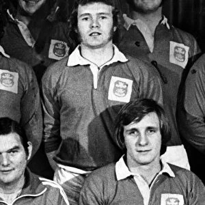Clive Griffiths (centre), Llanelli Rugby Union Player, Team Photocall, Circa 1979