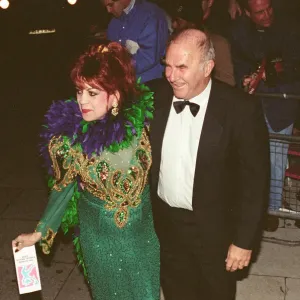 Clive James arrives for the 1995 Comedy Awards with Margarita Pracatan Clive James arrives for the 1995 Comedy Awards with Margarita Pracatan
