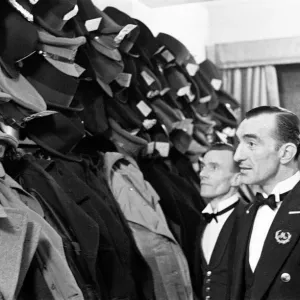 Cloakroom attendants at the Mirabelle Restuarant. Circa 1946 Cloakroom attendants at the Mirabelle Restuarant. Circa 1946