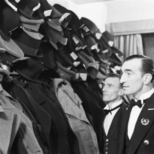 Cloakroom attendants at the Mirabelle Restuarant. Circa 1946 Cloakroom attendants at the Mirabelle Restuarant. Circa 1946