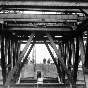 Liverpool Anglican Cathedral Steel Work Print 1936