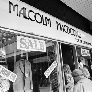 Clothes Shop owned by Malcolm MacDonald, Newcastle United Striker Clothes Shop owned by Malcolm MacDonald, Newcastle United Striker