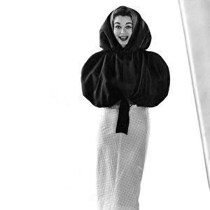 Clothing Fashion 1957: Model Jackie Jackson. December 1957 P021517