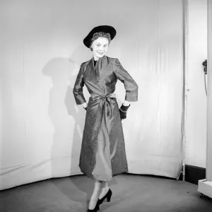1956 Full-Length Coat Print