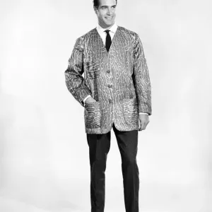 Clothing: Fashion: Menswear: Man (Peter Christian) seen here wearing leopard print jacket