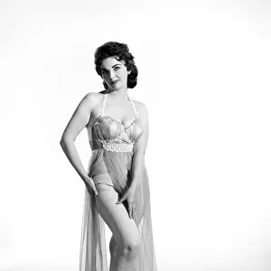 Clothing: Fashion: Underwear: Eileen Johns modelling underwear and nightee