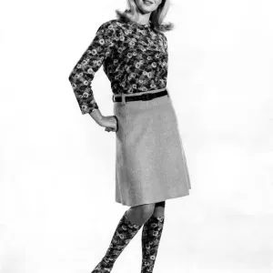 Clothing Fashions 1965: Maureen Walker. November 1965 P006770 Clothing Fashions 1965: Maureen Walker. November 1965 P006770