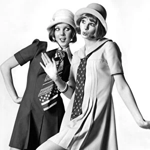 Clothing: The flippant floppers - 1972 style. Charlotte, left