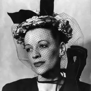 Vintage Fashion Print: 1947 Spring Hat Parade