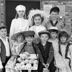 Clough Head J&I School stages an old time music hall event in Slaithwaite Civic Hall