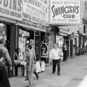 Clubs and movie houses in New York. September 1983 Clubs and movie houses in New York. September 1983
