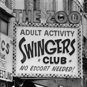 Clubs and movie houses in New York. September 1983 Clubs and movie houses in New York. September 1983