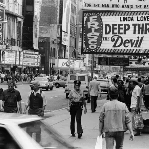 Clubs and movie houses in New York. September 1983 Clubs and movie houses in New York. September 1983