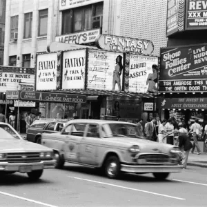 Clubs and movie houses in New York. September 1983 Clubs and movie houses in New York. September 1983