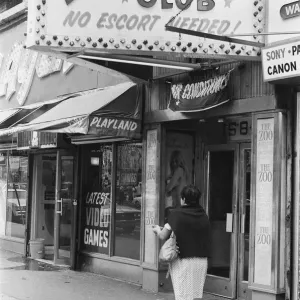 Clubs and movie houses in New York. September 1983 Clubs and movie houses in New York. September 1983