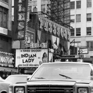 Clubs and movie houses in New York. September 1983 Clubs and movie houses in New York. September 1983