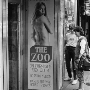 Clubs and movie houses in New York. September 1983 Clubs and movie houses in New York. September 1983