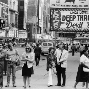 Clubs and movie houses in New York. September 1983 Clubs and movie houses in New York. September 1983